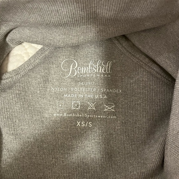 Bombshell Sportswear Gray Sports Bra - Picture 5 of 5